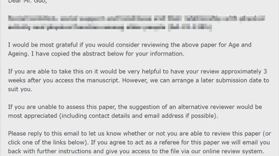 Lizhi was invited as a reviewer of Age and Ageing featured image