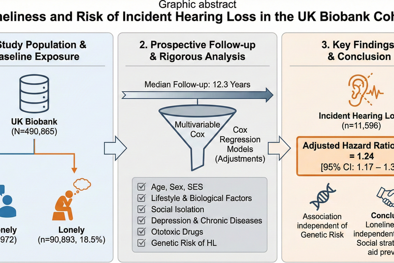 Loneliness and Risk of Incident Hearing Loss: The UK Biobank Study