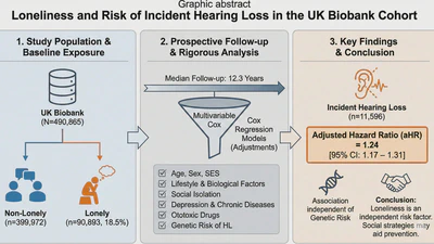 Loneliness and Risk of Incident Hearing Loss: The UK Biobank Study featured image